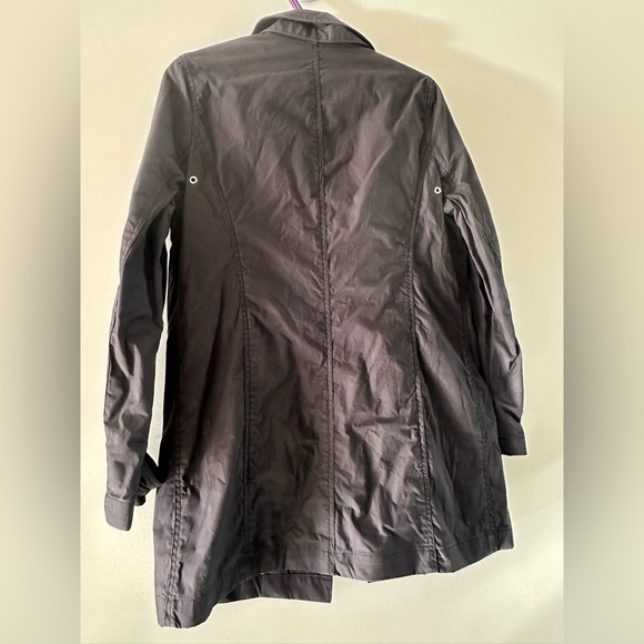 GAP size medium trench coat black mud length size medium - Picture 12 of 13